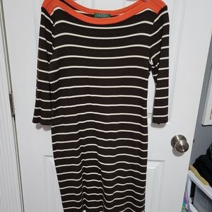 EUC ralph lauren large petite women's dress